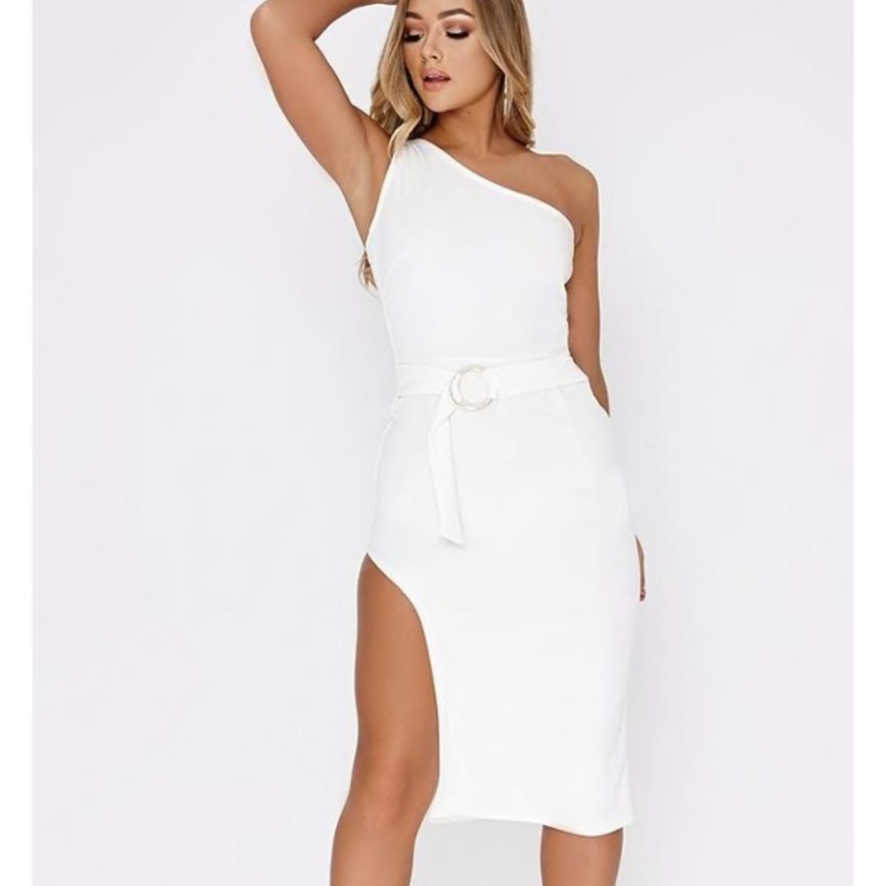 In The Style Billie Faiers White One Shoulder Depop