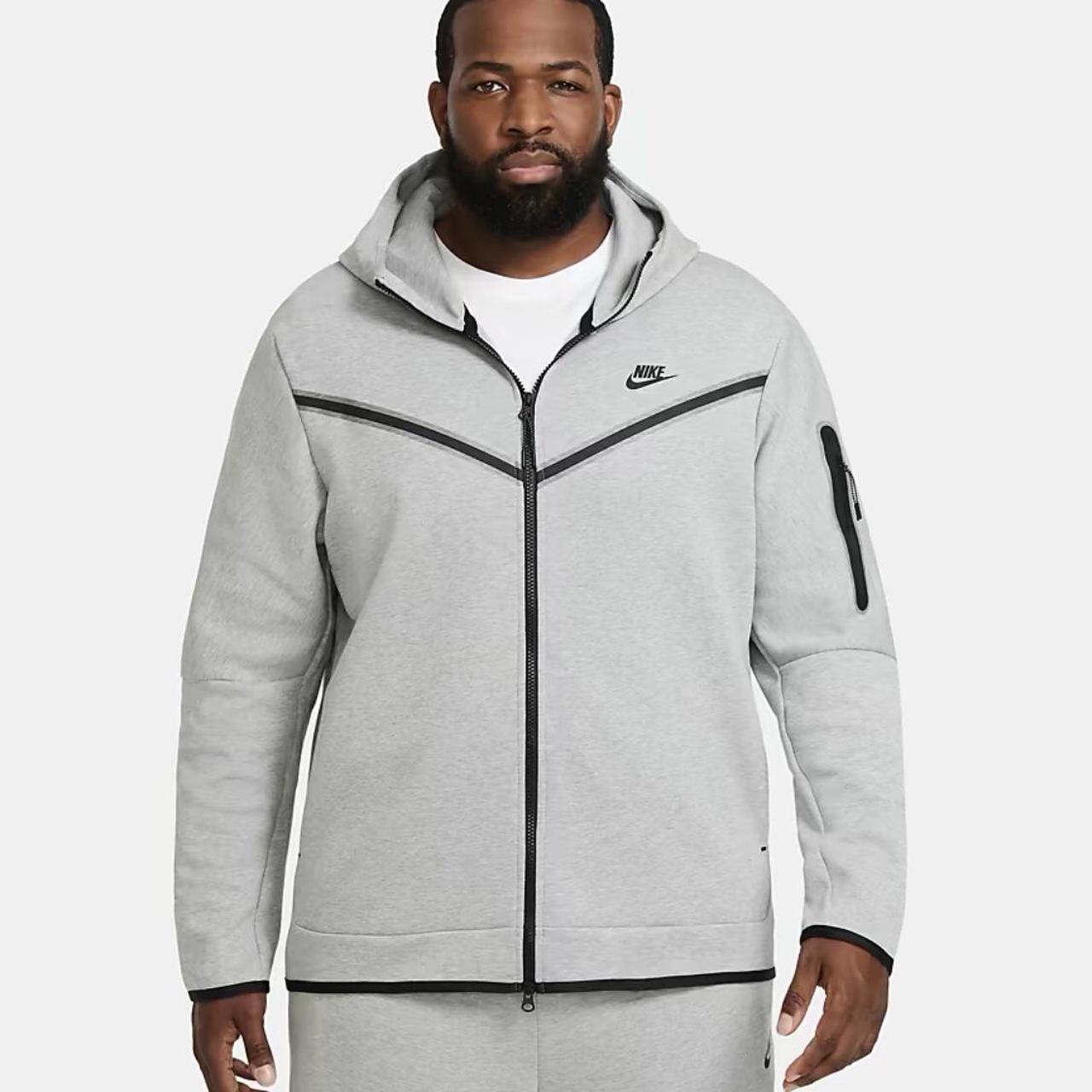 Nike Tech Fleece (Jumper/Hoodie) Grey Size S Brand... - Depop