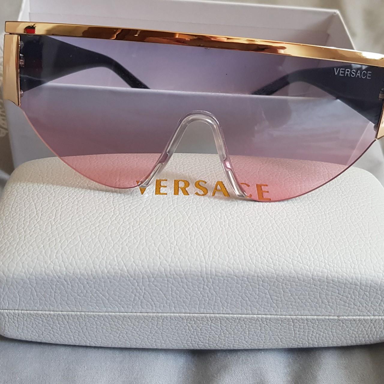 Brand New VERSACE Sunglasses VE 2255 1002/87 Gold/Dark Grey, 46% OFF