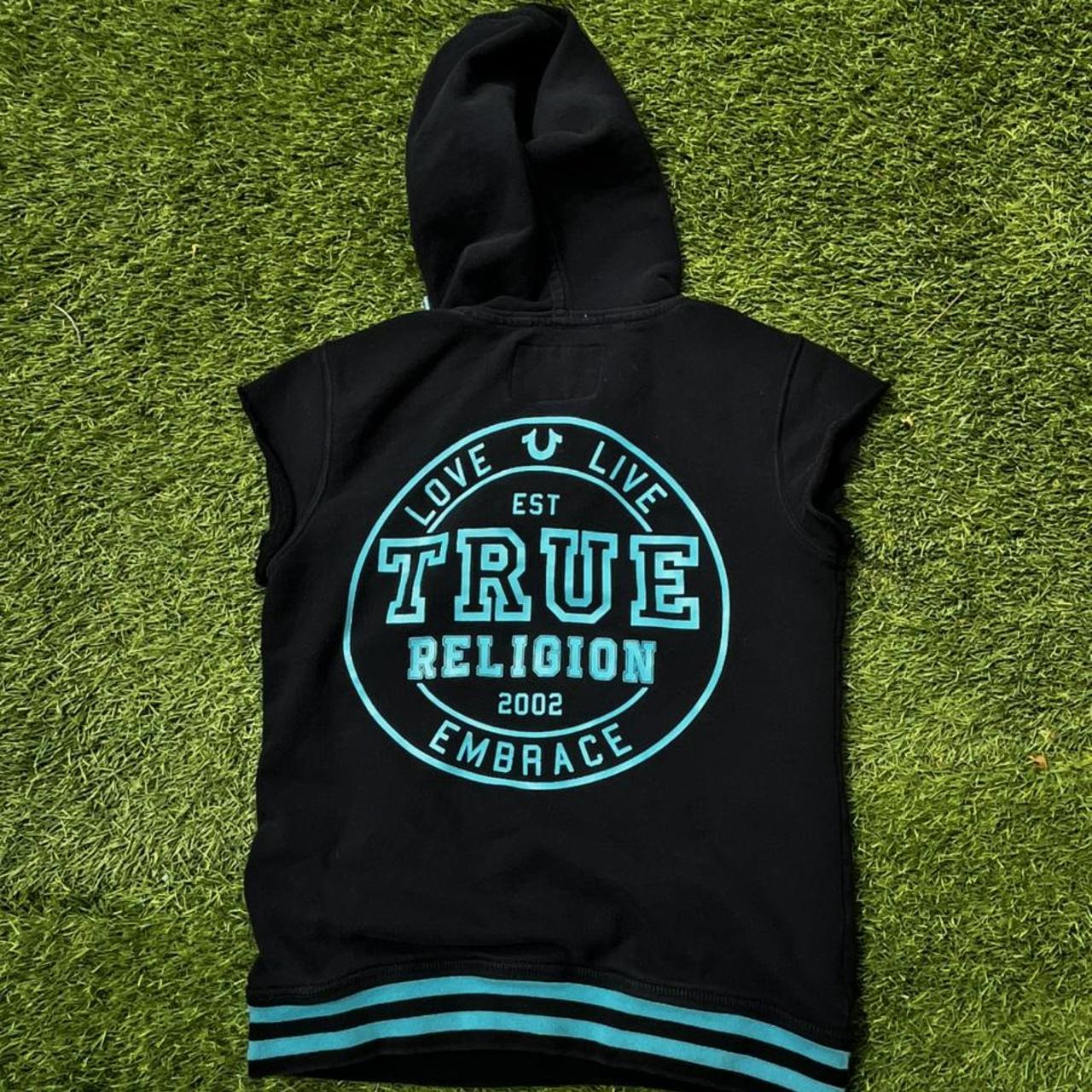 True religion black online sweatshirt