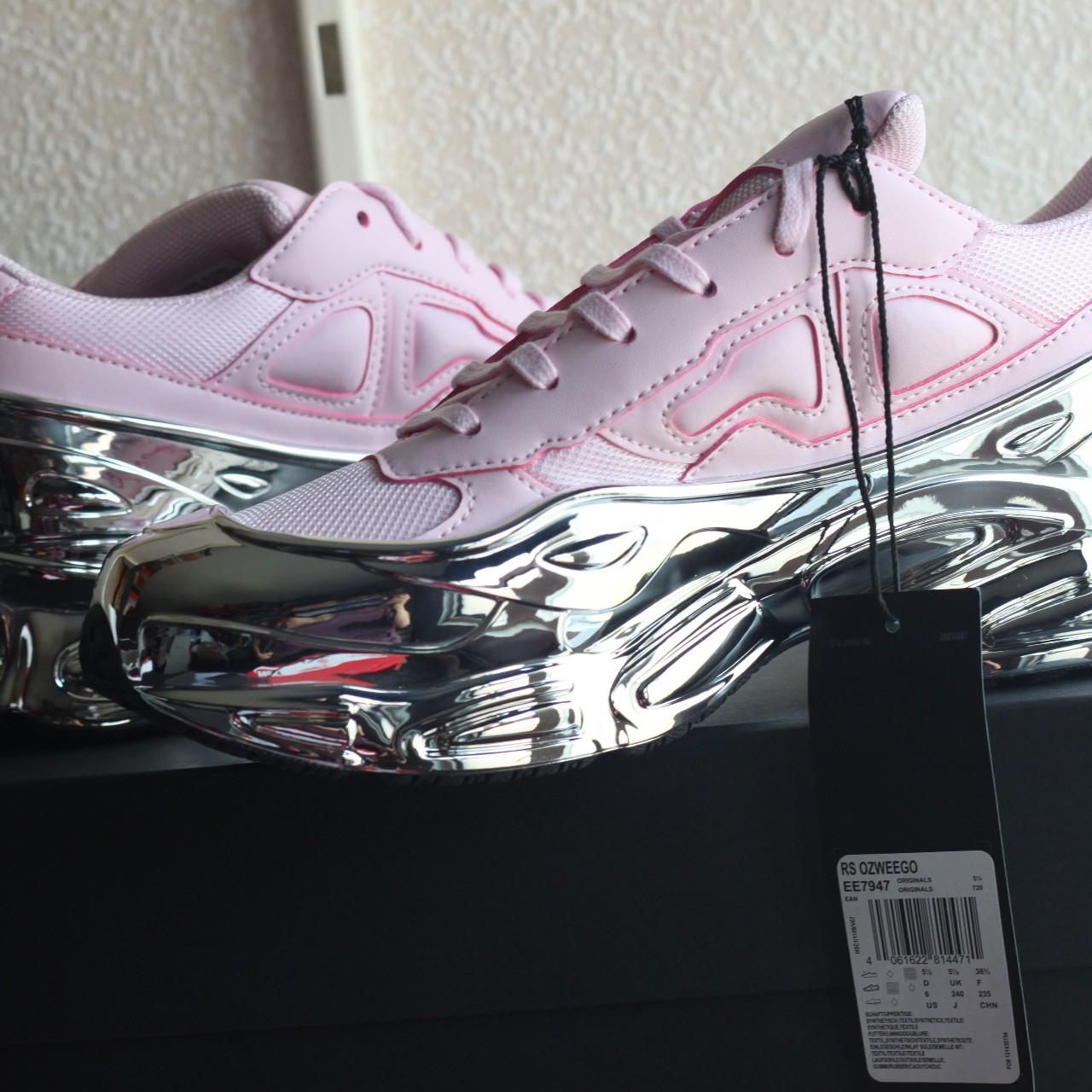 Pink Rs Ozweego Trainers Adidas X Raf Simons Ozweego Pink Depop