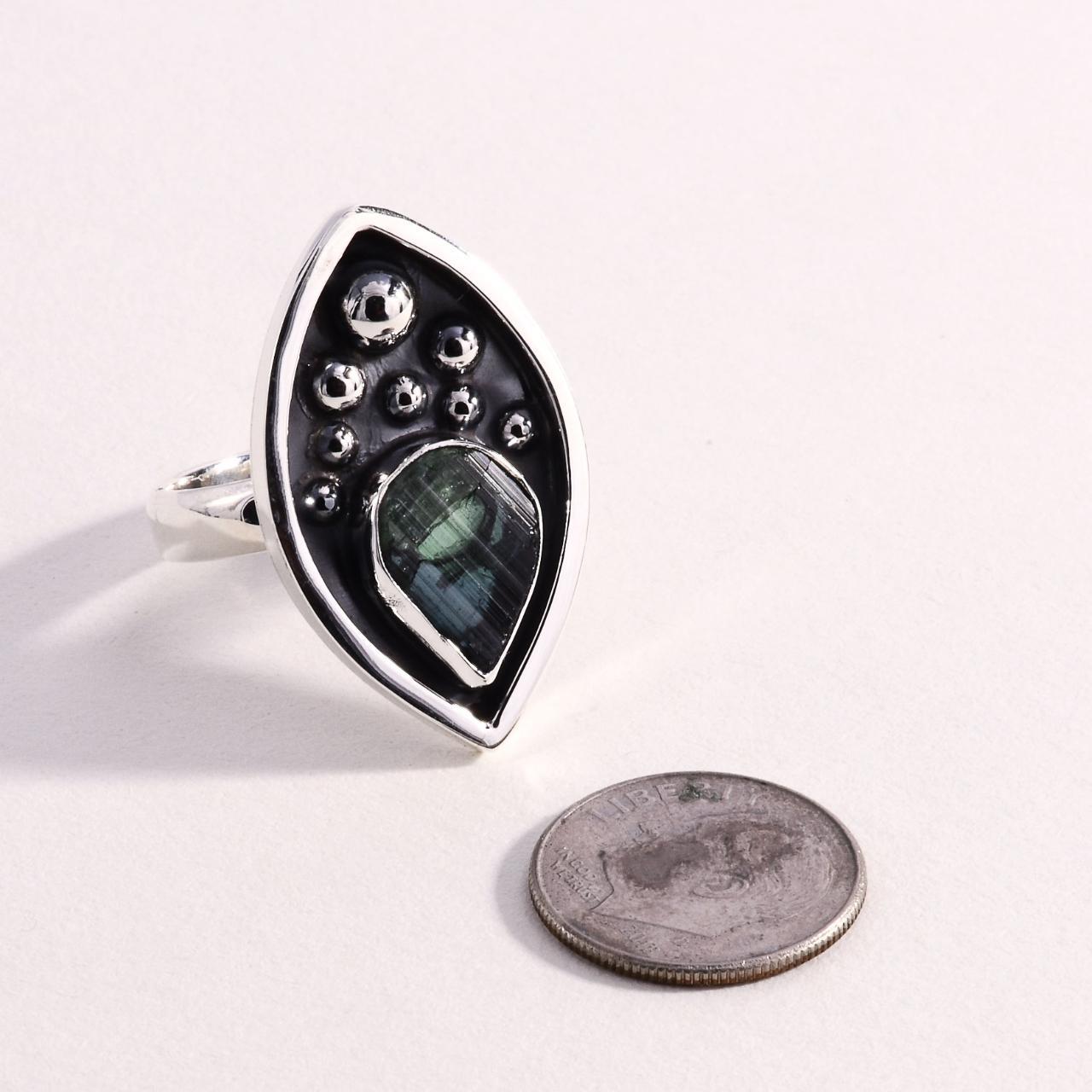 Product Image 3 - Sterling 925 Tourmaline Ring

Sterling Silver

Size