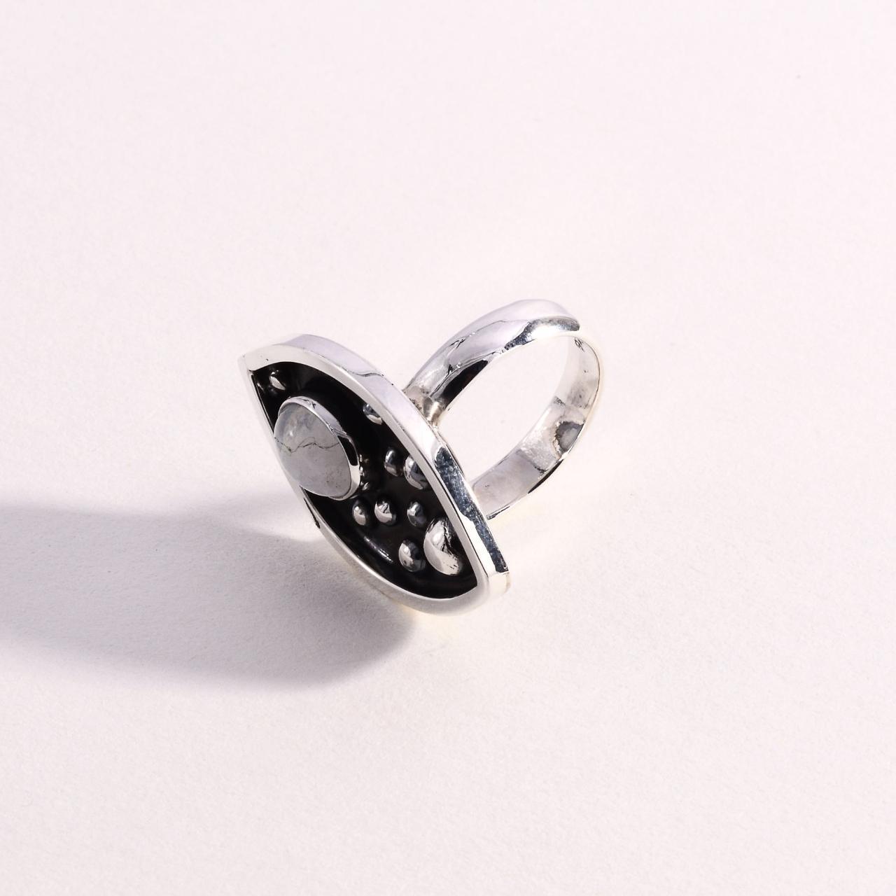 Product Image 4 - Sterling 925 Moonstone Ring

Sterling Silver

Size