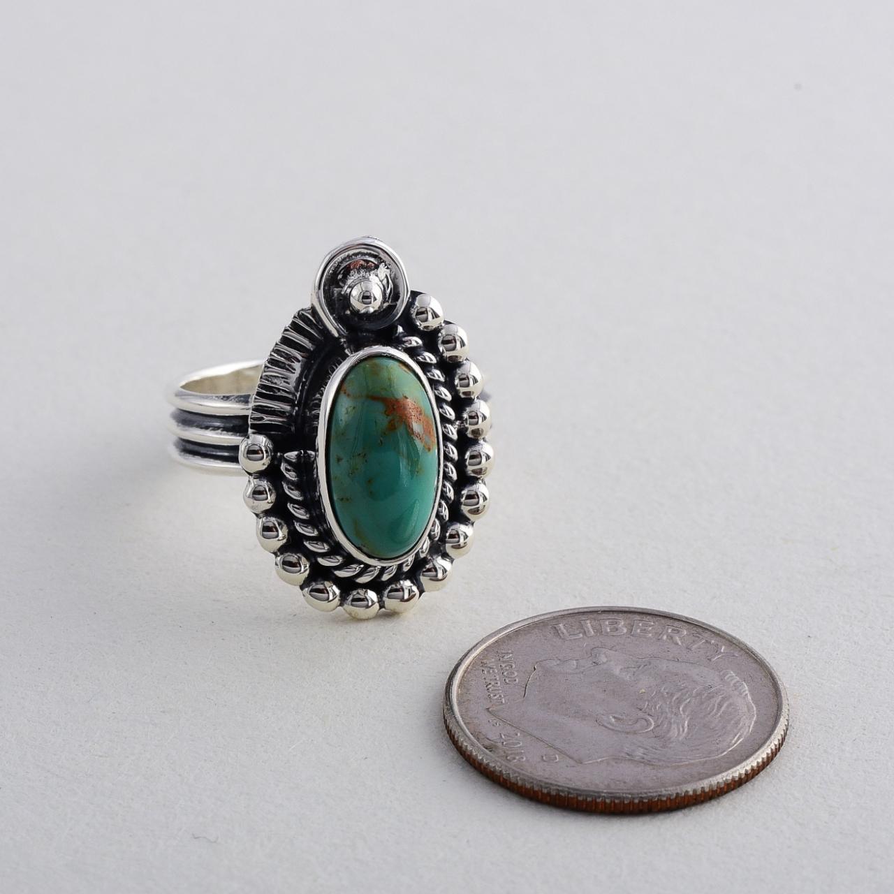 Product Image 2 - Sterling 925 Turquoise Ring

Sterling Silver

Size