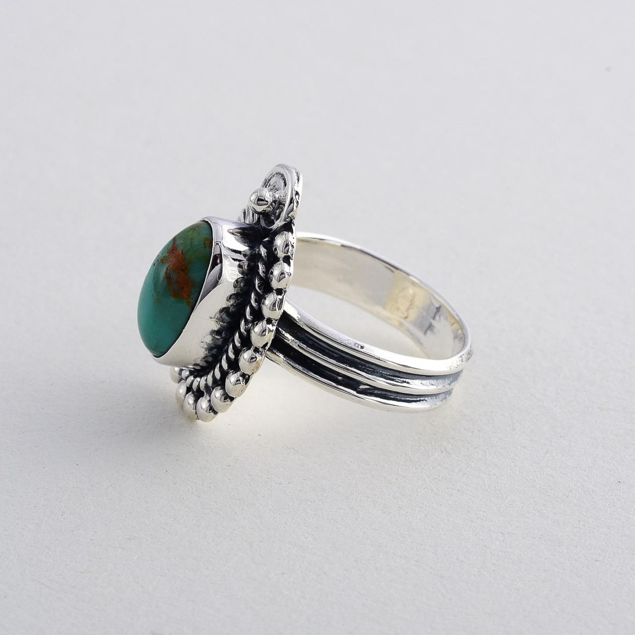 Product Image 3 - Sterling 925 Turquoise Ring

Sterling Silver

Size