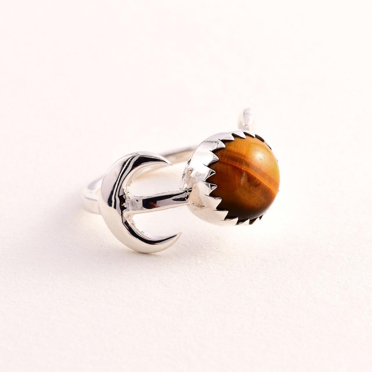 Product Image 1 - Sterling 925 Tigers Eye Ring

Size