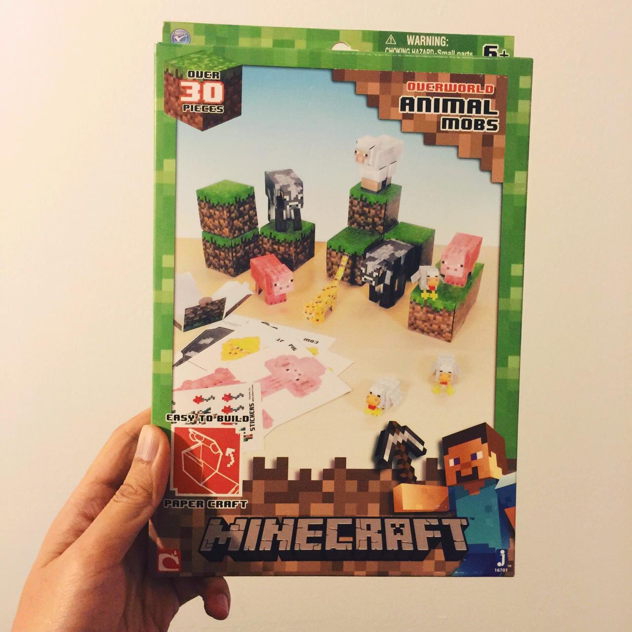 Minecraft Papercraft Overworld Animal Mobs from Jazwares 