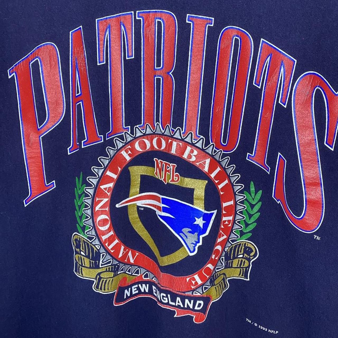 1993 Nutmeg New England Patriots T Shirt Vintage Retro Pro 