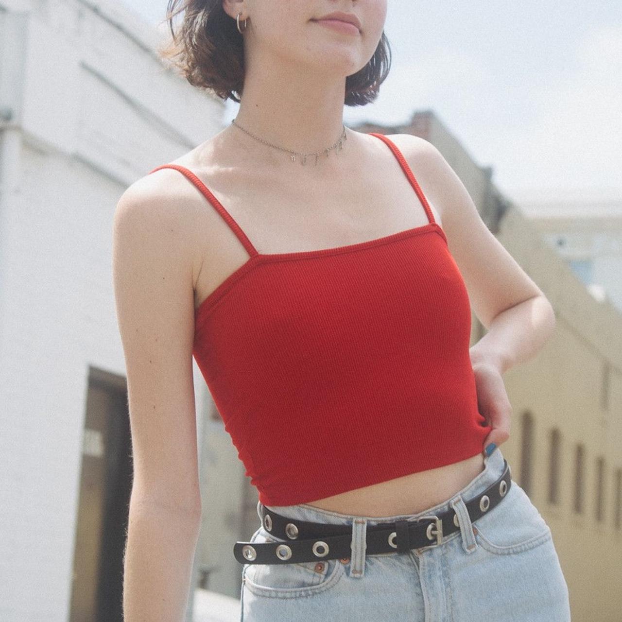 NWOT Brandy Melville tank in red ¡Depop payment... Depop