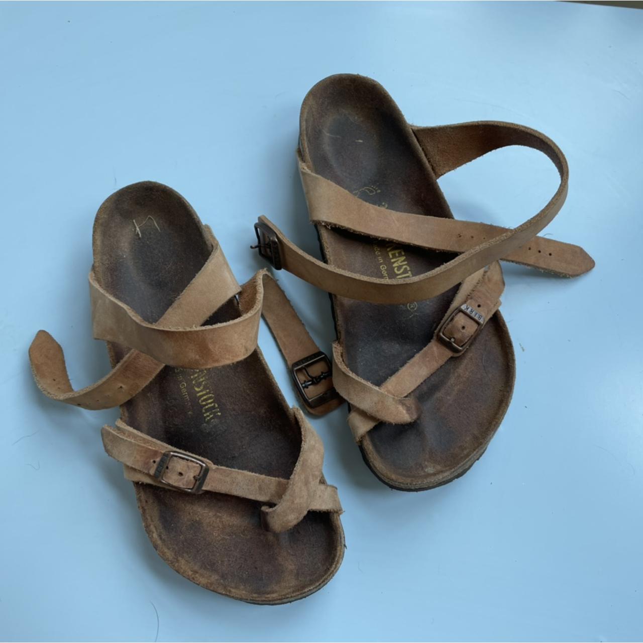 Birkenstock Yara antique brown super Depop