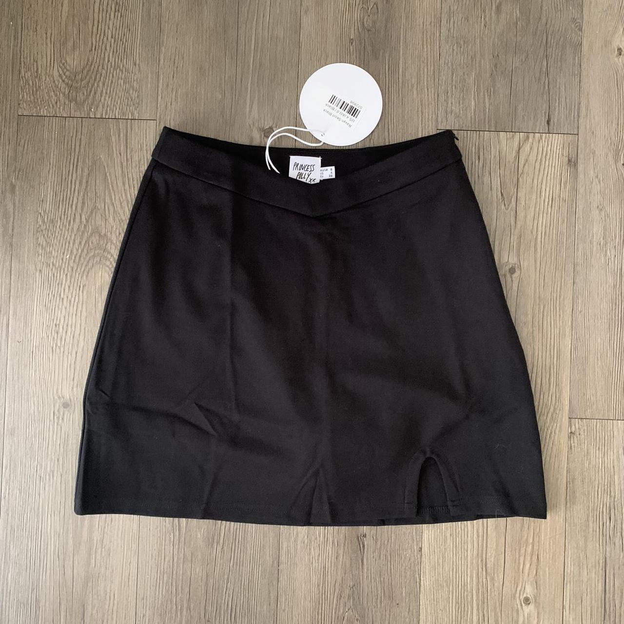 Princess Polly Ravyn Mini Skirt Skort In Black Size Depop