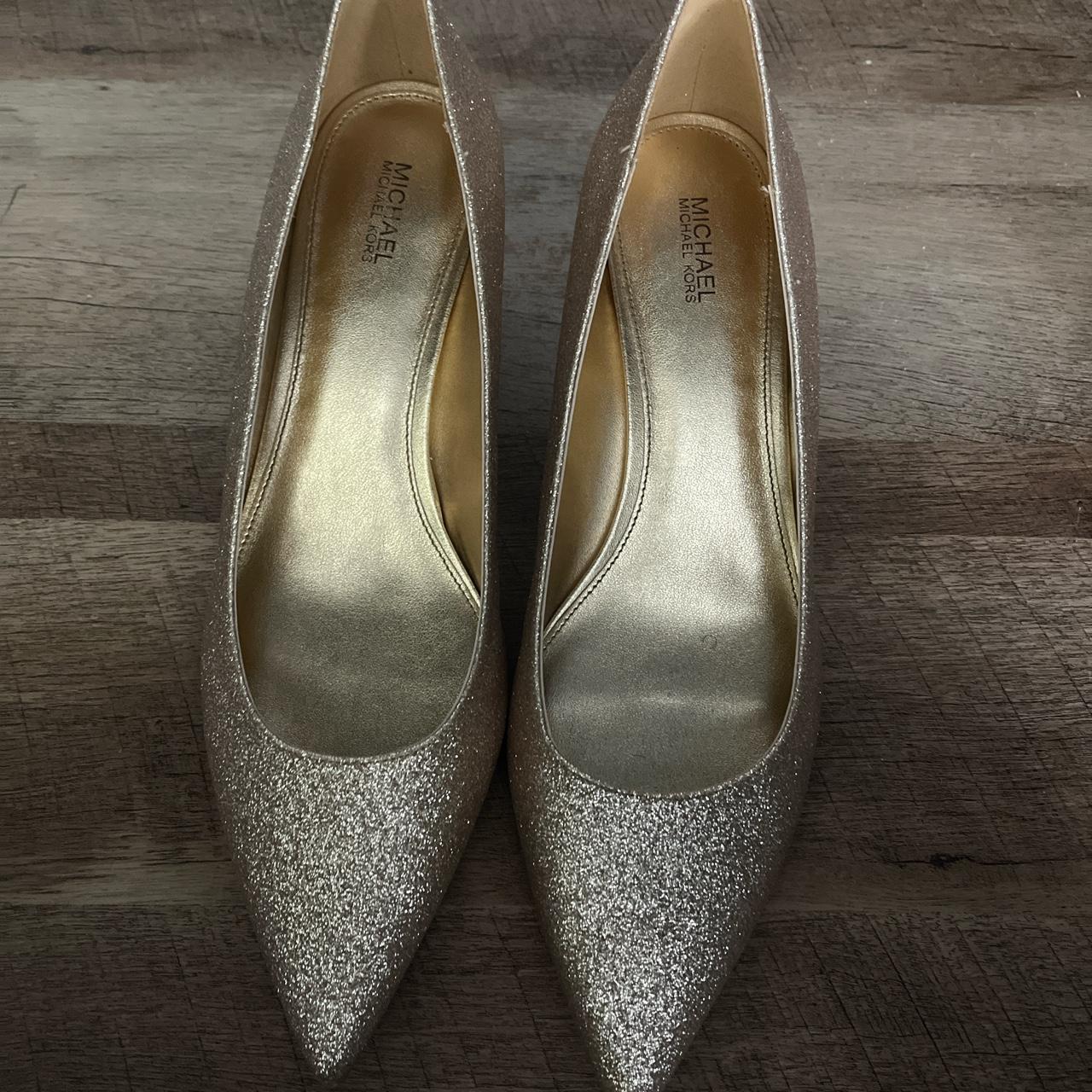 michael kors glitter heels