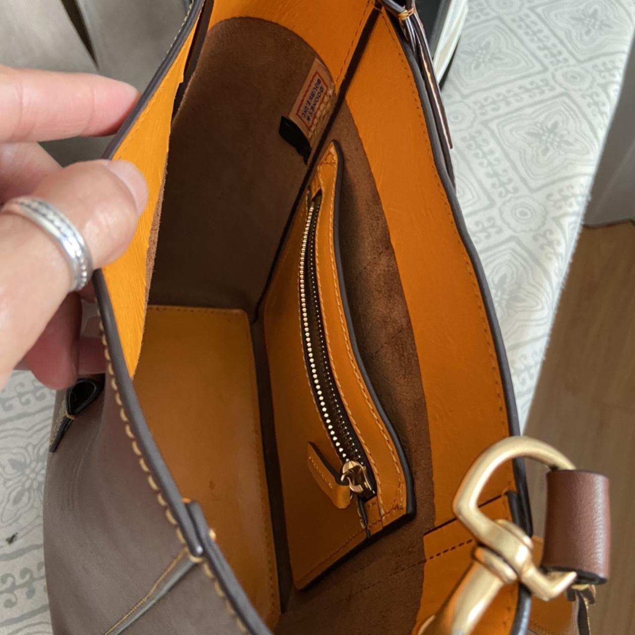 Dooney Bourke Women S Burgundy And Tan Bag Depop