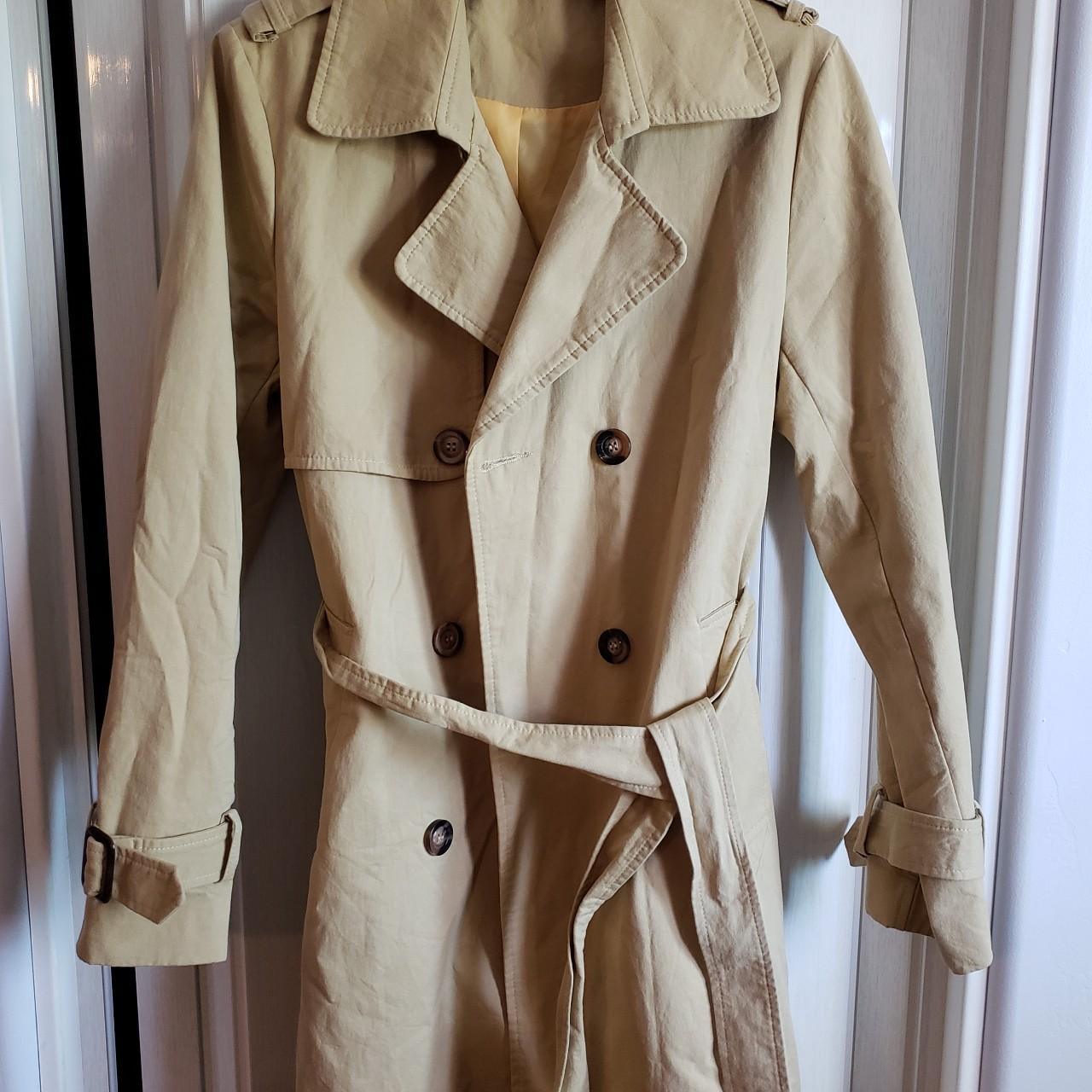 G's Trench Coat, Small Lite Mustard, 6 double... - Depop