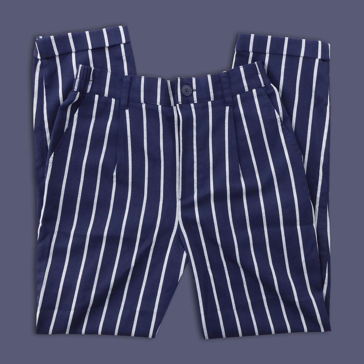 Blue and white store striped pants forever 21