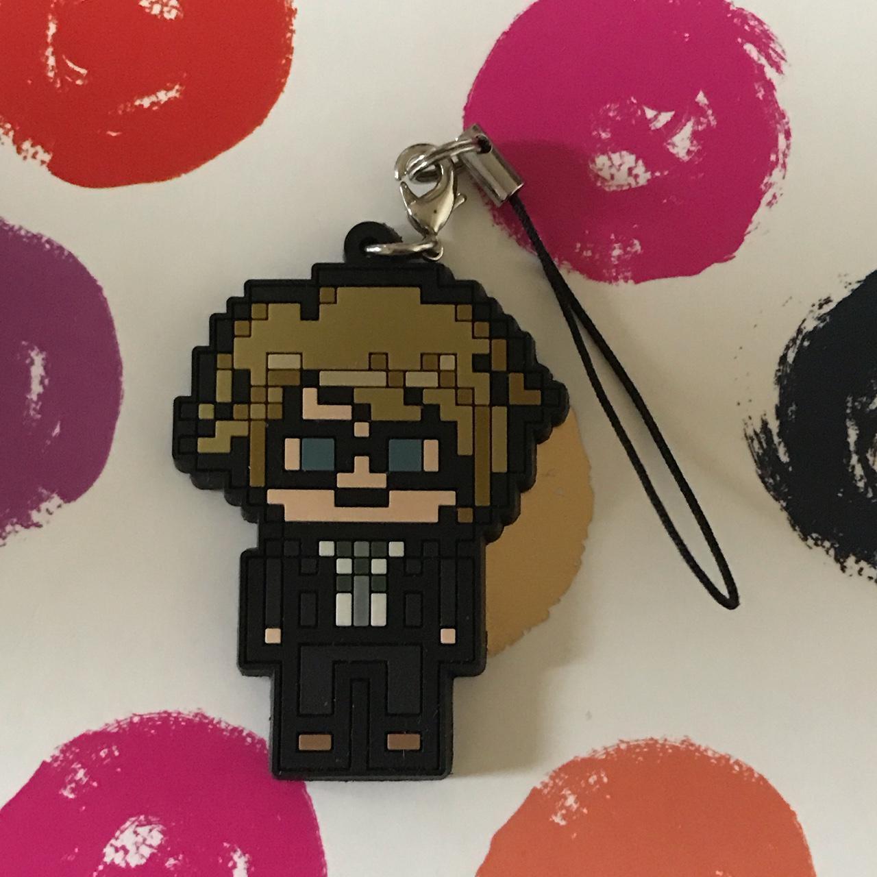 Byakuya Togami pixel rubber keychain Officially... - Depop