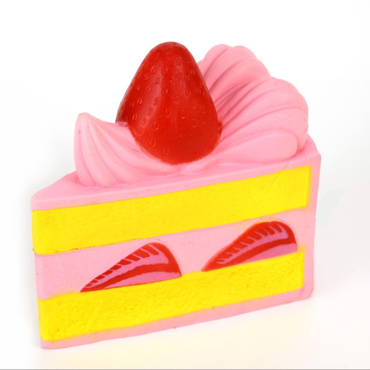 Pink slice of strawberry cake squishy #Cheap #Cake... - Depop