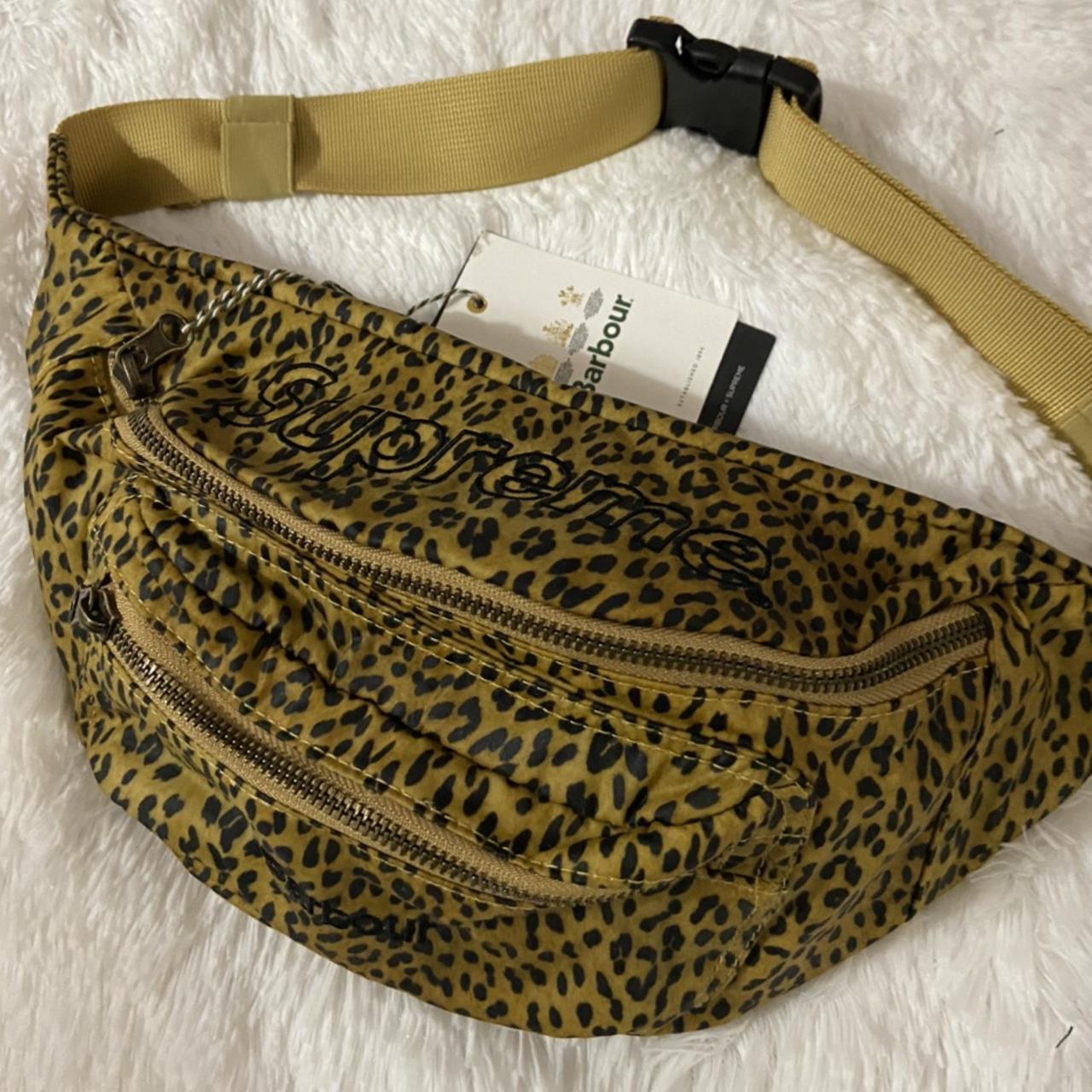Supreme x Barbour Waist bag leopard 🐆 Used couple...