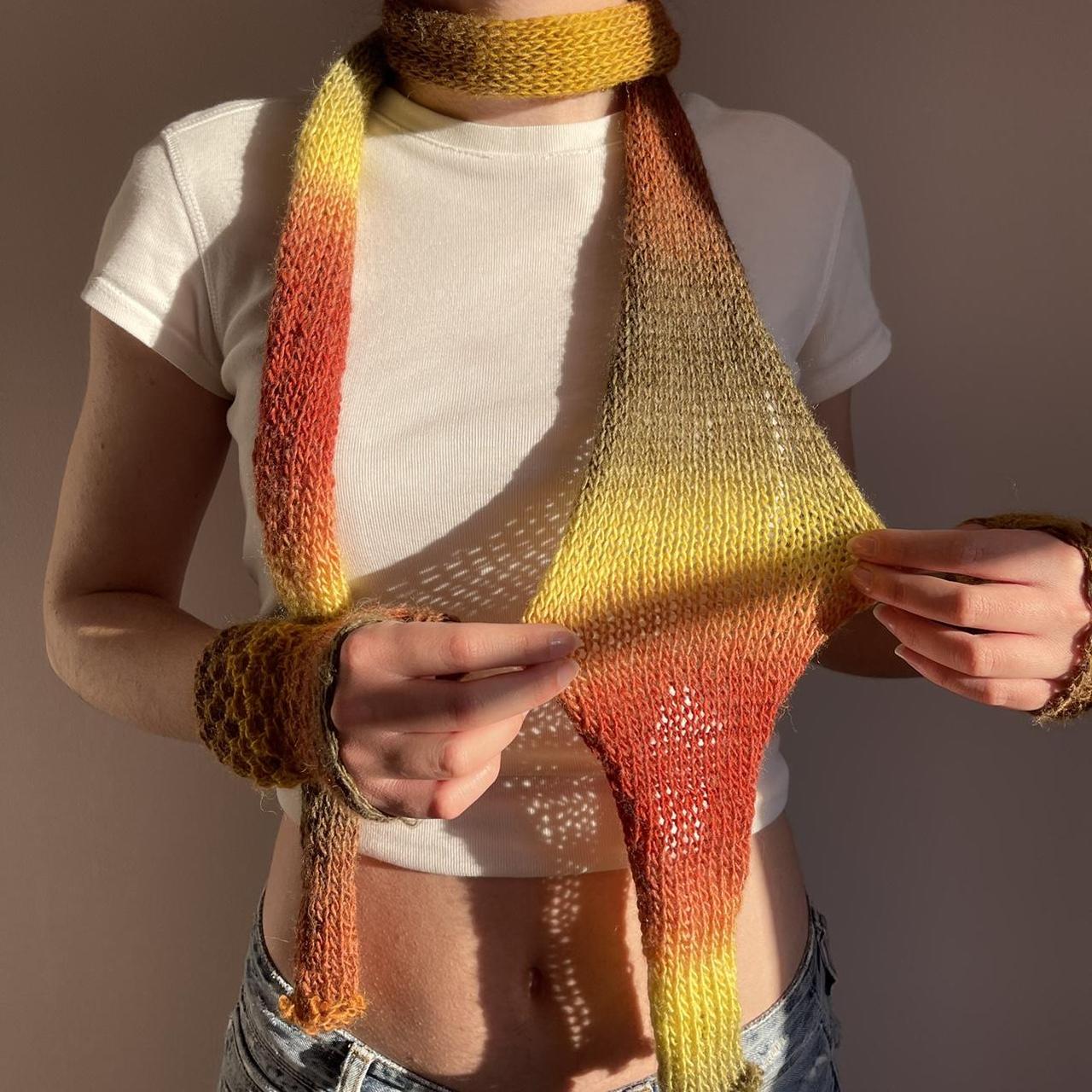 【中古】Y-3 KNIT SCARF イエロー Wholesale Kids Solid Color Warm Knitting Scarf