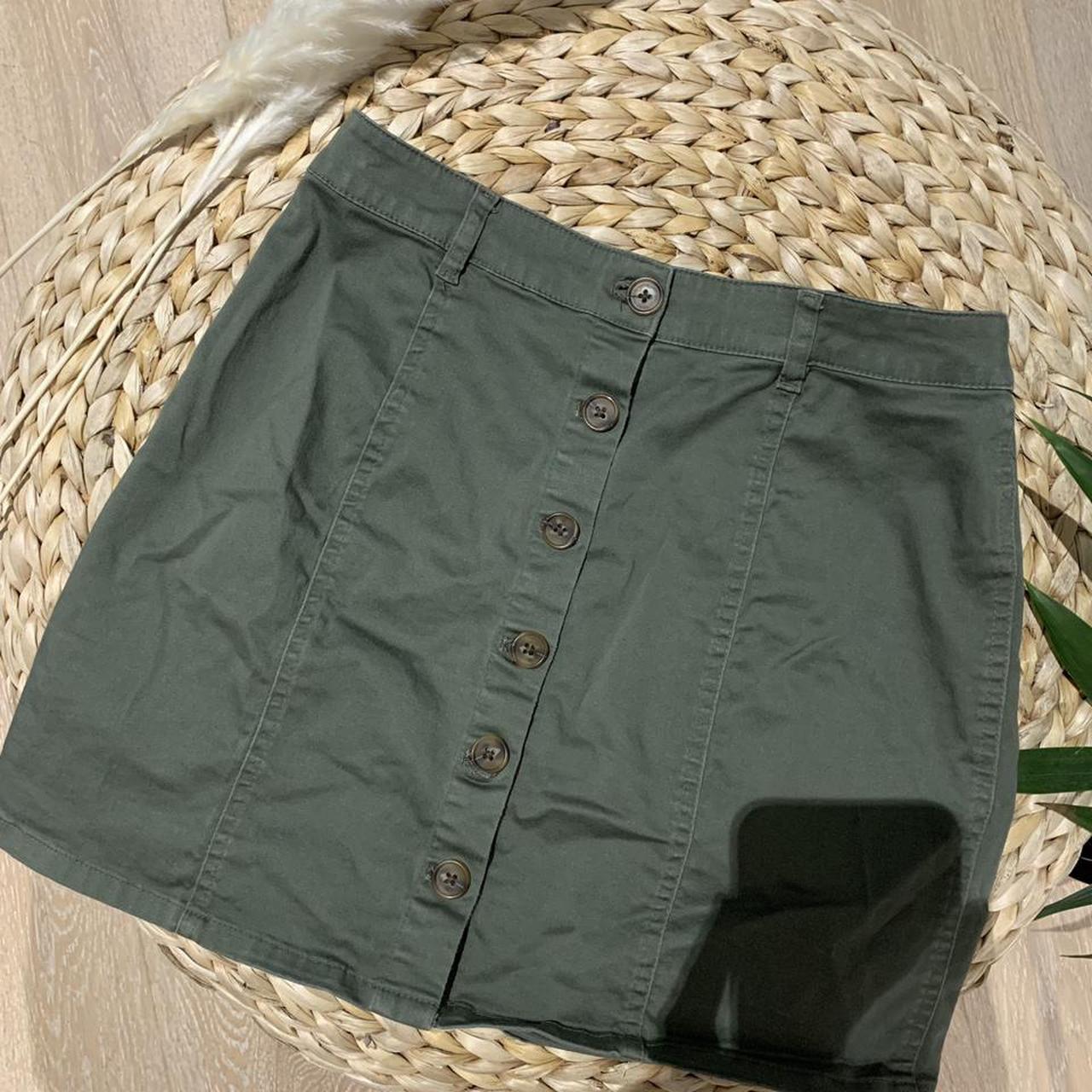 Forever 21 Women's Khaki Skirt Depop