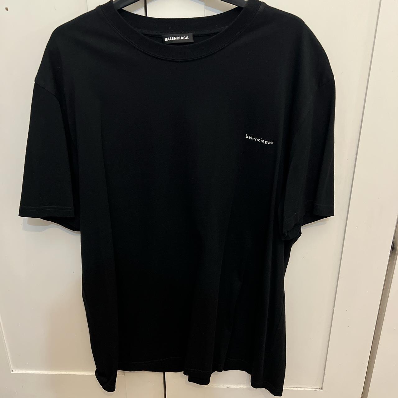 Balenciaga Men's Black T-shirt | Depop