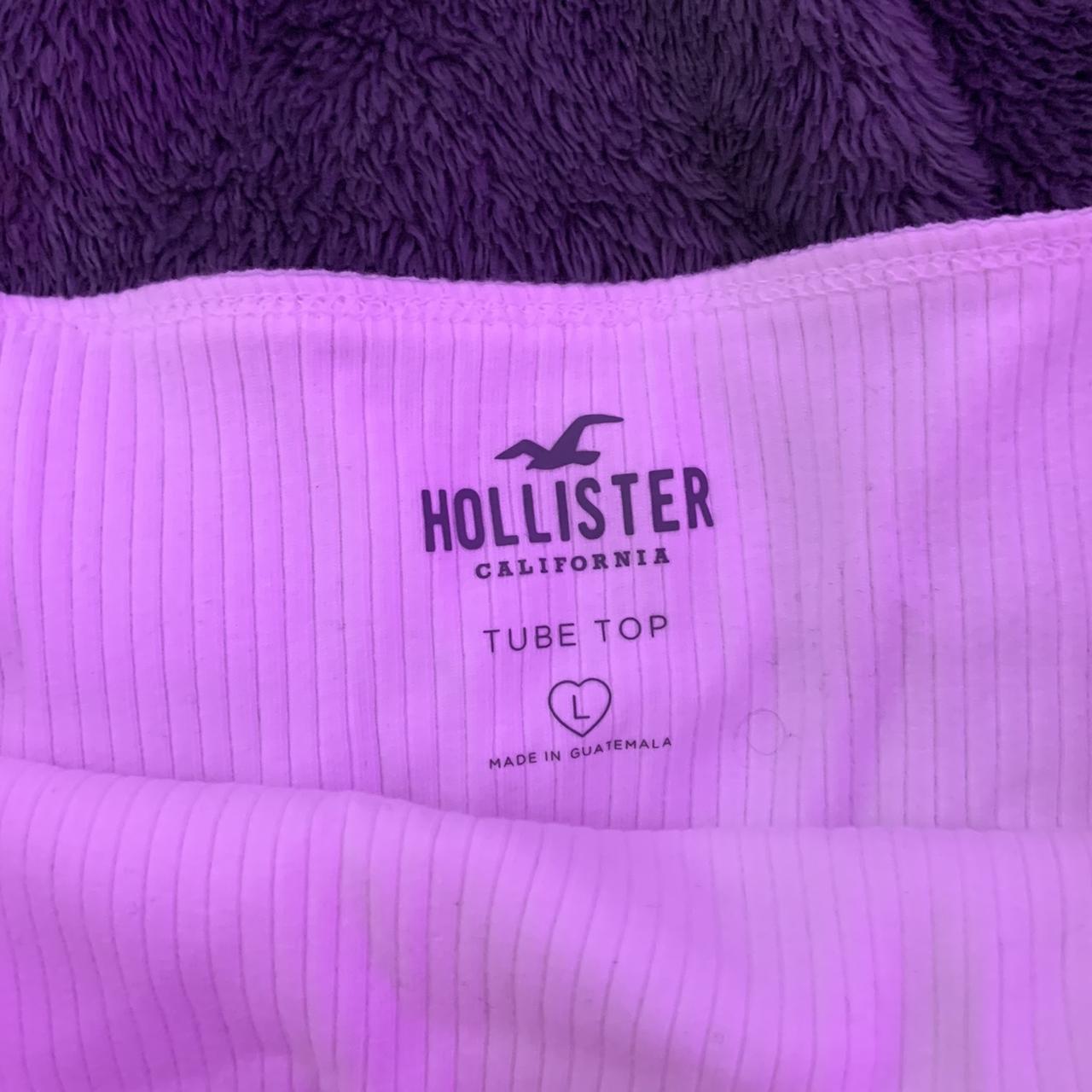 selling a white hollister tube top hat i spent $20 - Depop