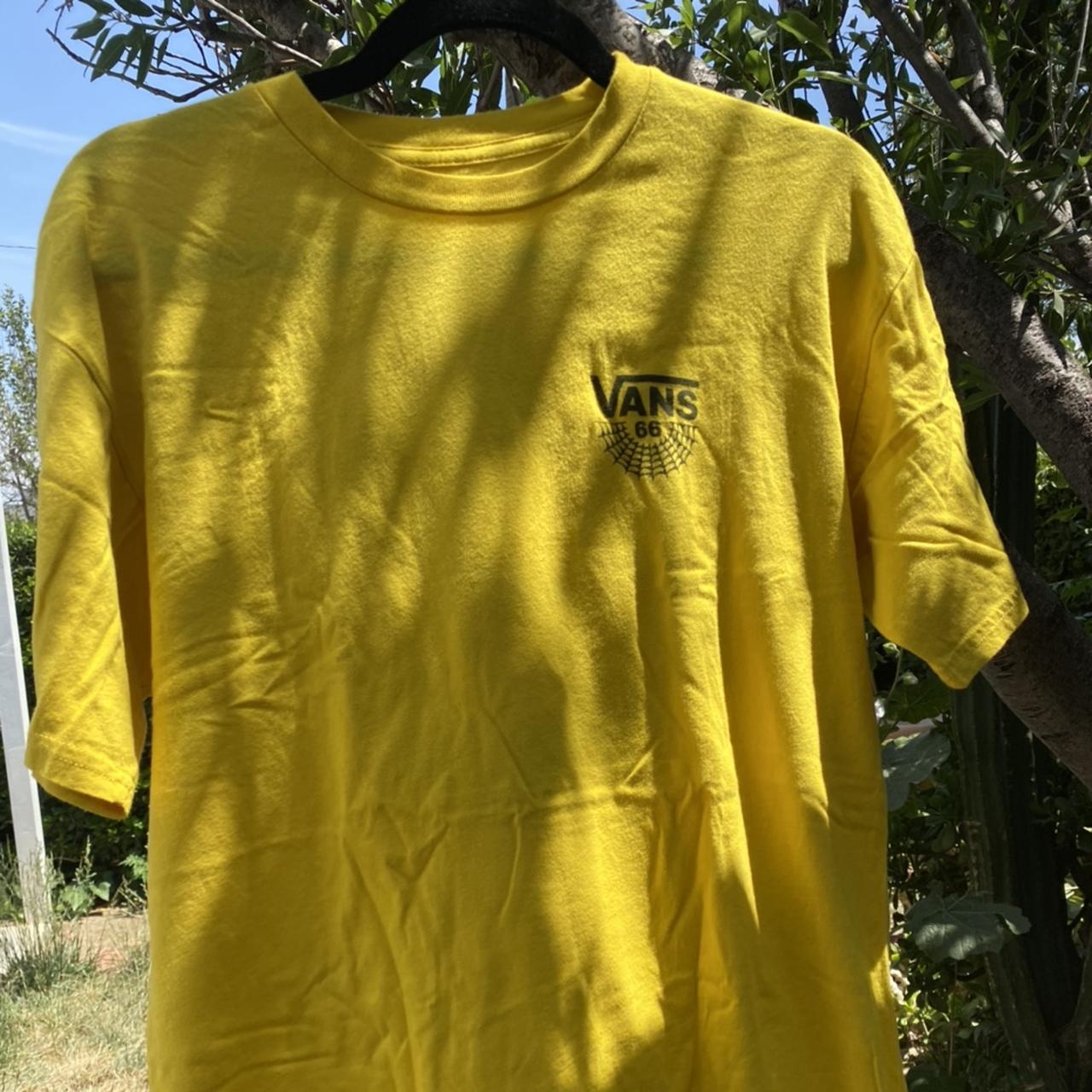 Vans Yellow Tee ⚠️ Size M Like new #vans... - Depop