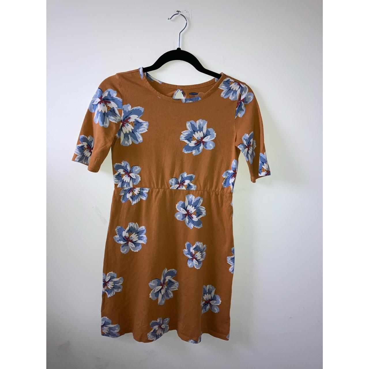 Old Navy Women's Orange Dress Depop
