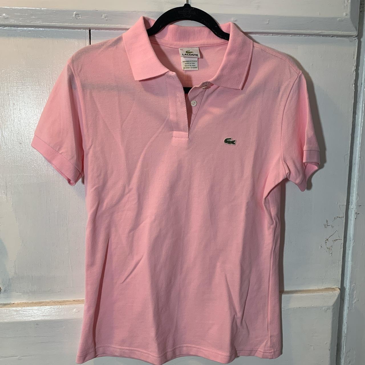 Lacoste Women's Pink Shirt | Depop