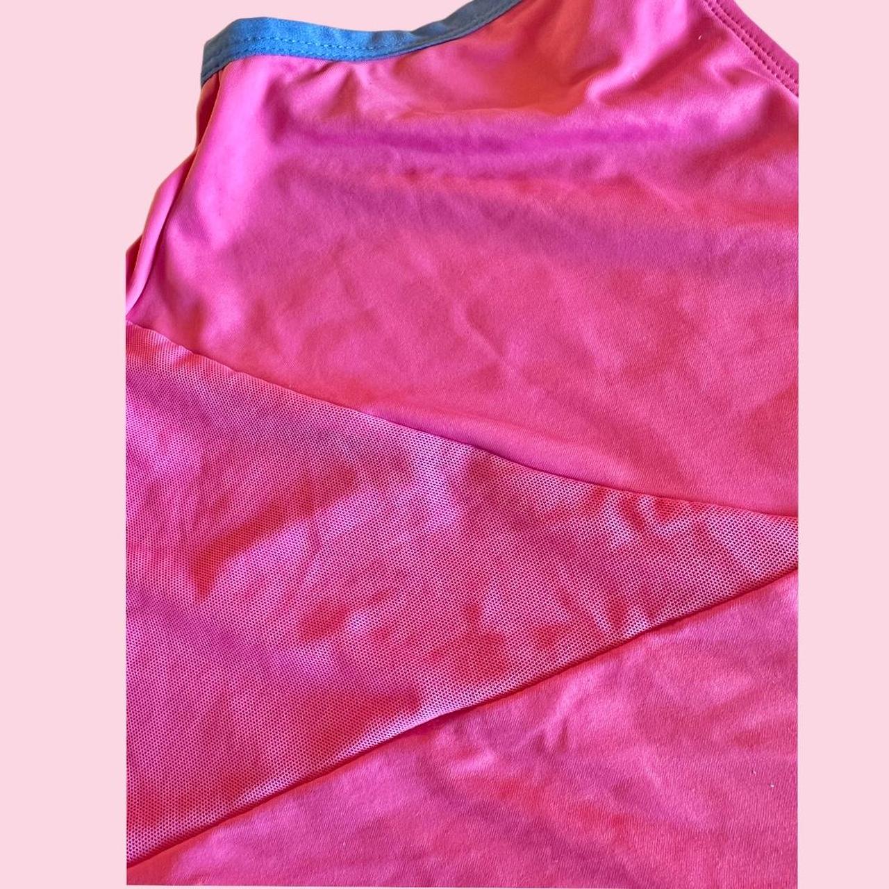 NWT Pink Mesh Bodysuit by Colsie .Wireless mesh - Depop