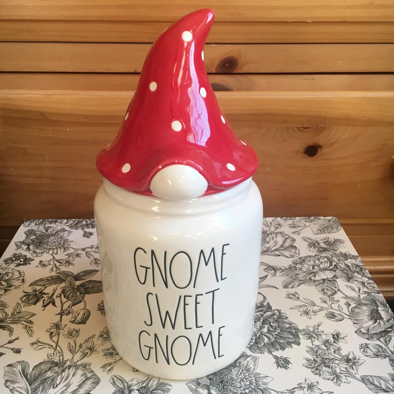 Rae Dunn top Gnome canisters