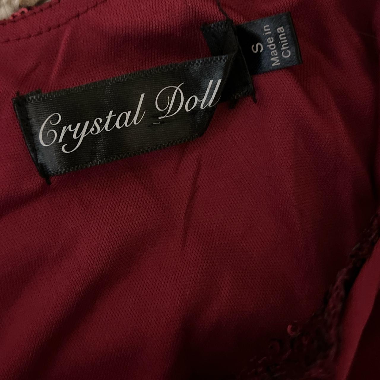 Crystal Doll Women's Burgundy Dress (2)