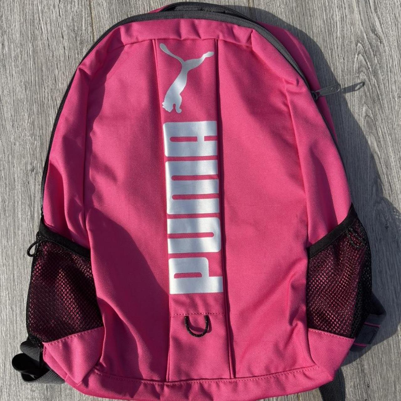 Pink puma backpack 💕 Has no damage except a name... Depop
