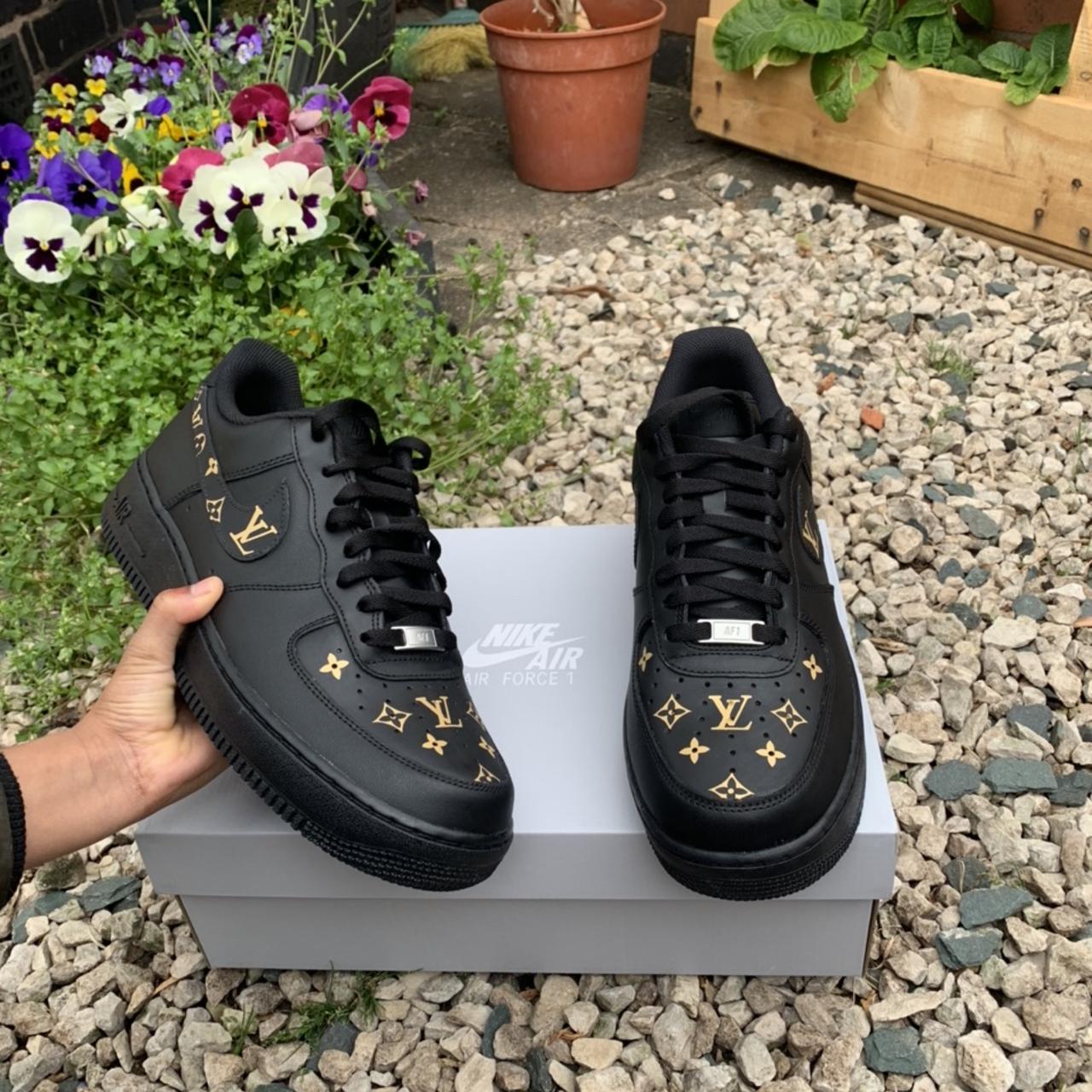 LV CUSTOM Air Force 1's Shoes included! If you - Depop