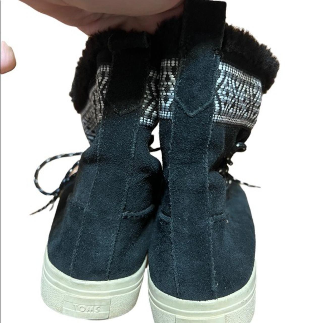 toms black leather shoes