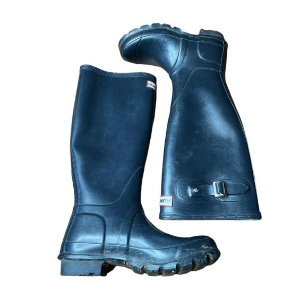 Hunter Rain Boots Hunter Green Rain Boots Size 5... - Depop