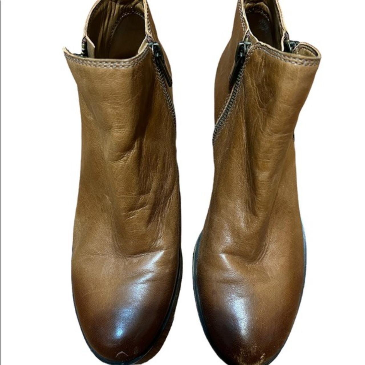 Lucky brand camel color boots Zips on both sides... Depop