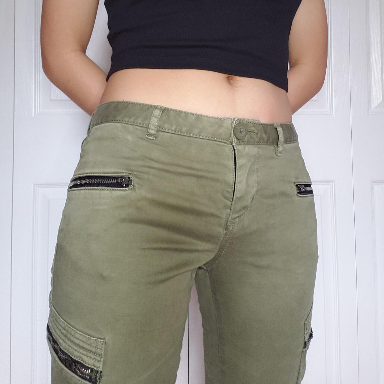 Superdry Women's Green and Khaki Jeans