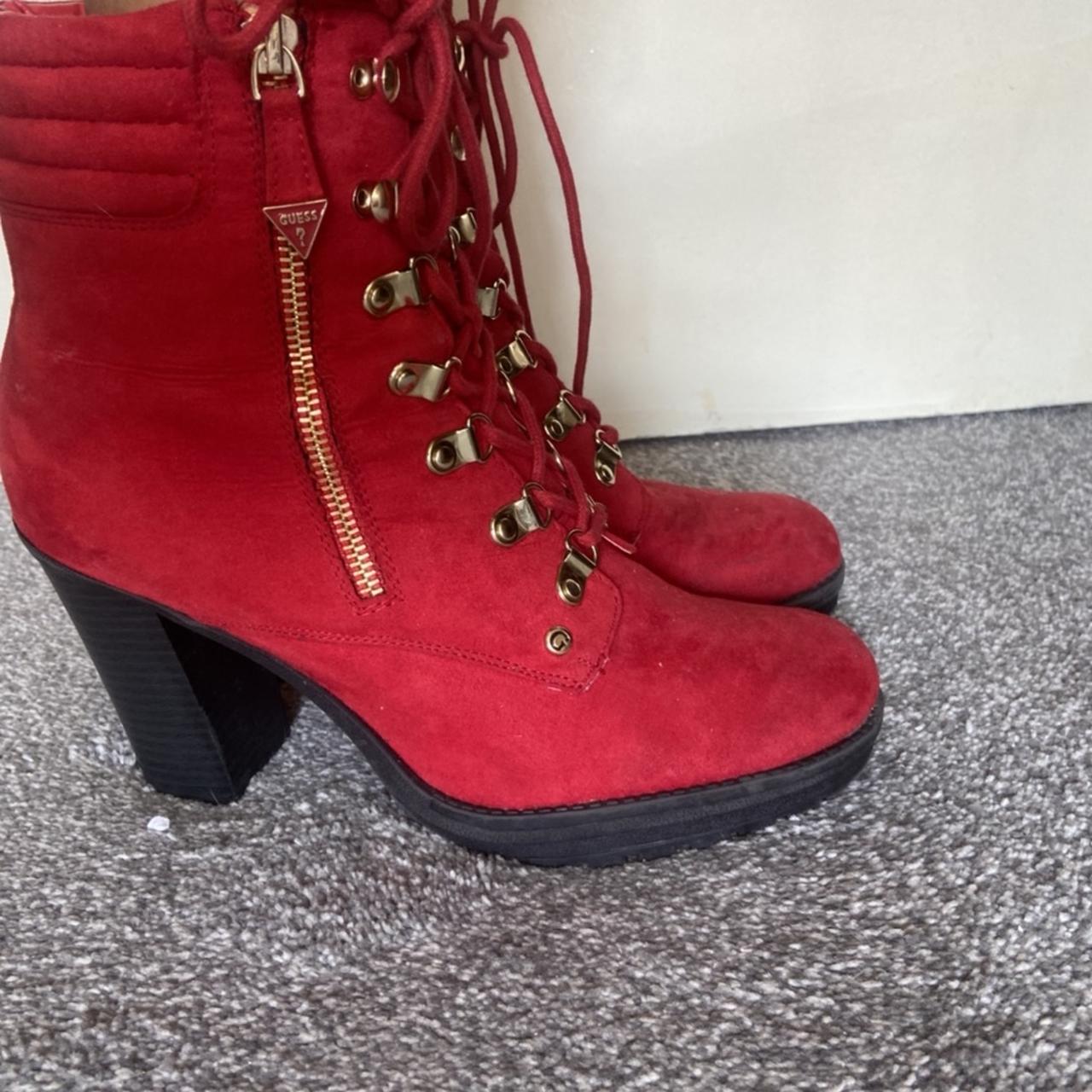 Guess clearance boots red