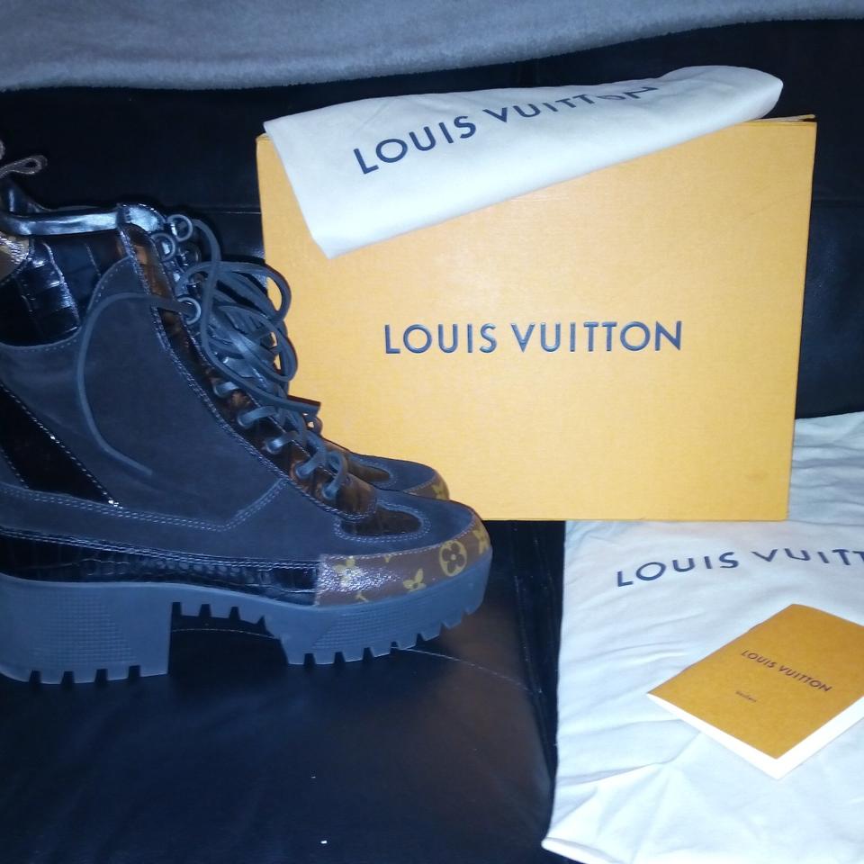 AUTHENTIC Louis Vuitton platform desert combat boot - Depop