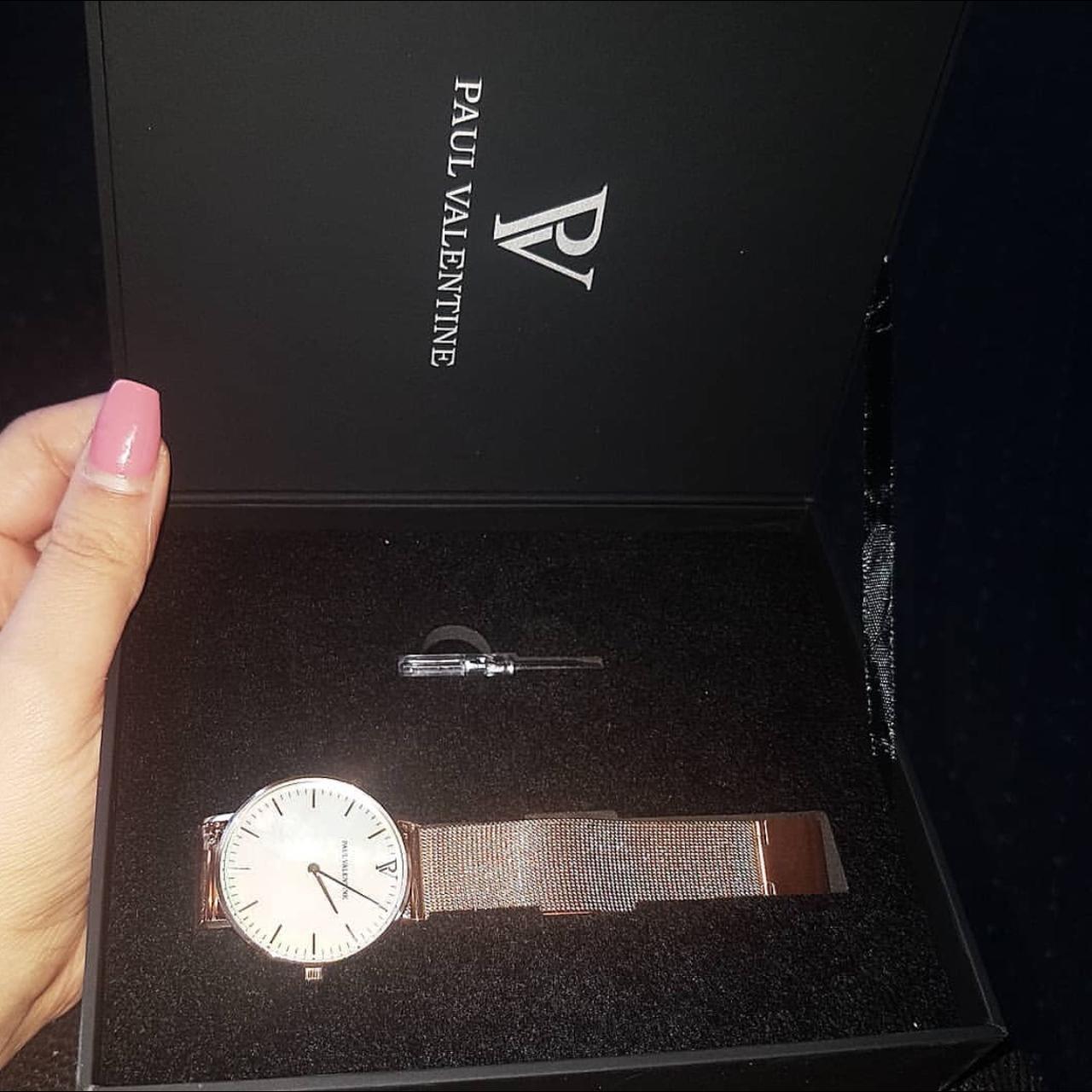 Paul Valentine Watch Bangle Set Rose gold