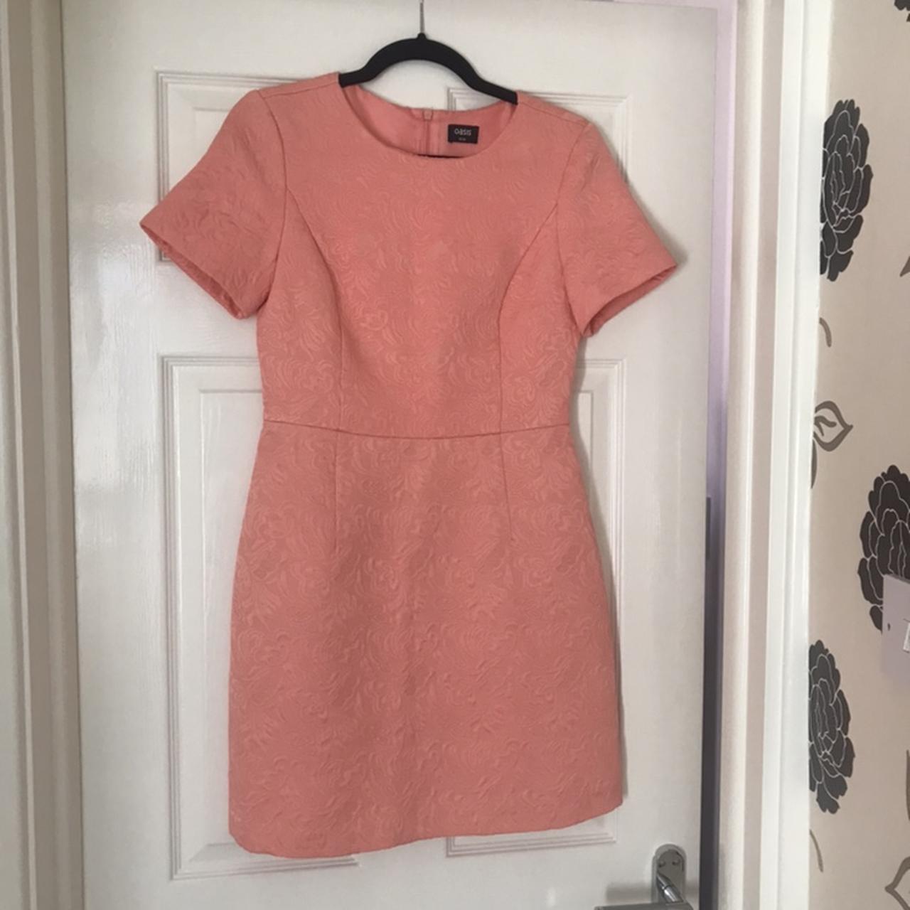 Oasis peach outlet dress