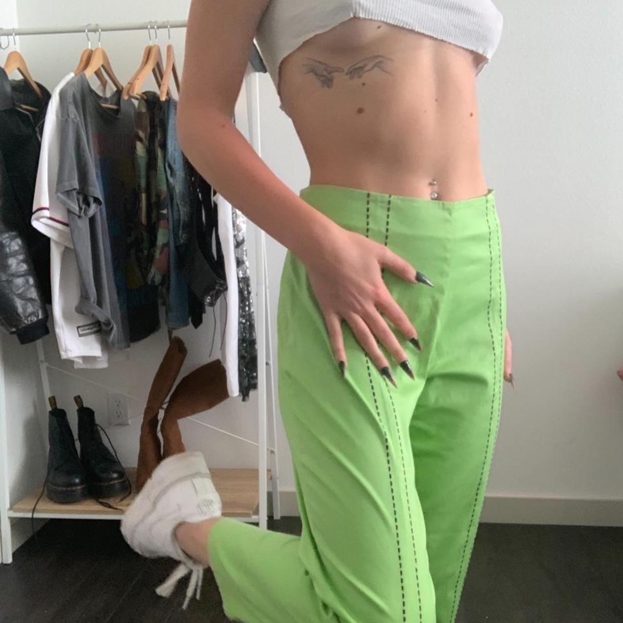 vintage christine phillipe lime green