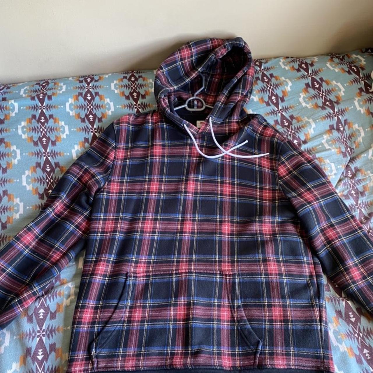 supreme checkered button down large fits true to - Depop