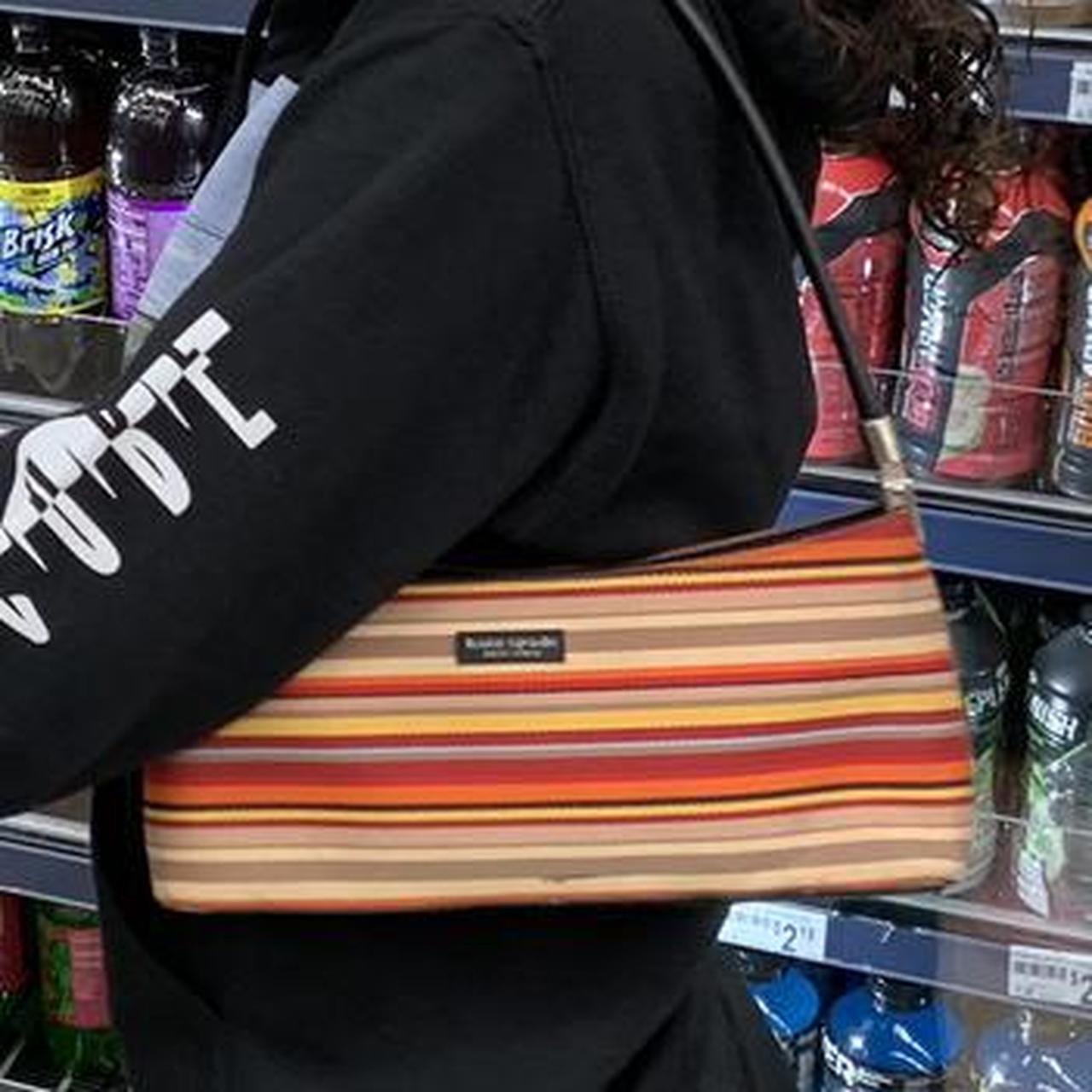 Kate Spade Colorful Striped Multicolor Handbag Small Mini Bag