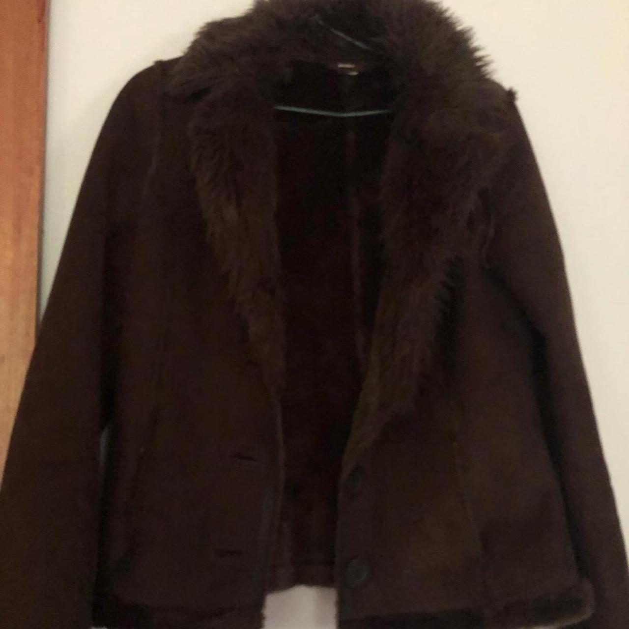 SOLD *** Vintage Penny Lane brown coat size m to... - Depop