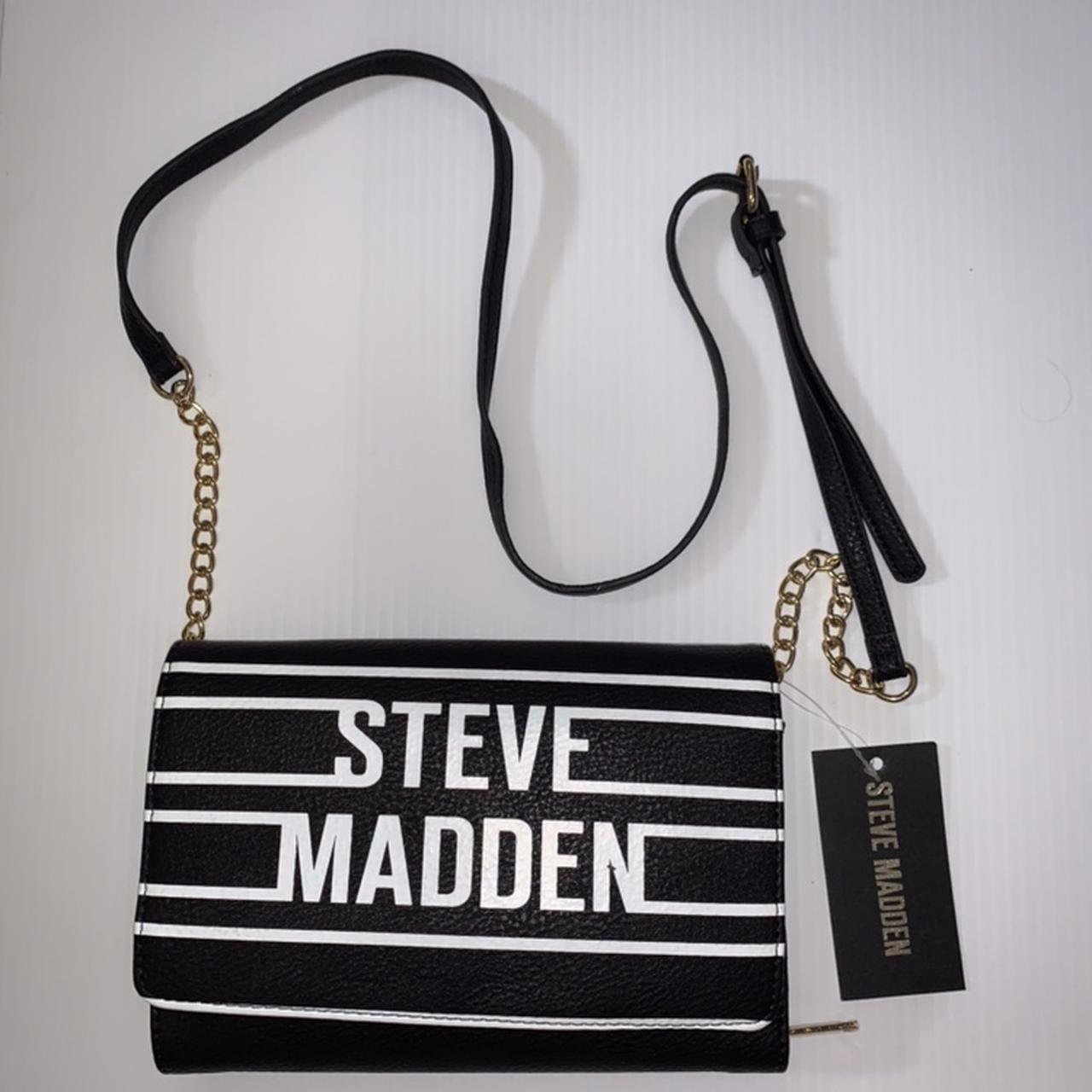 Steve Madden- black crossbody/ shoulder bag - Depop