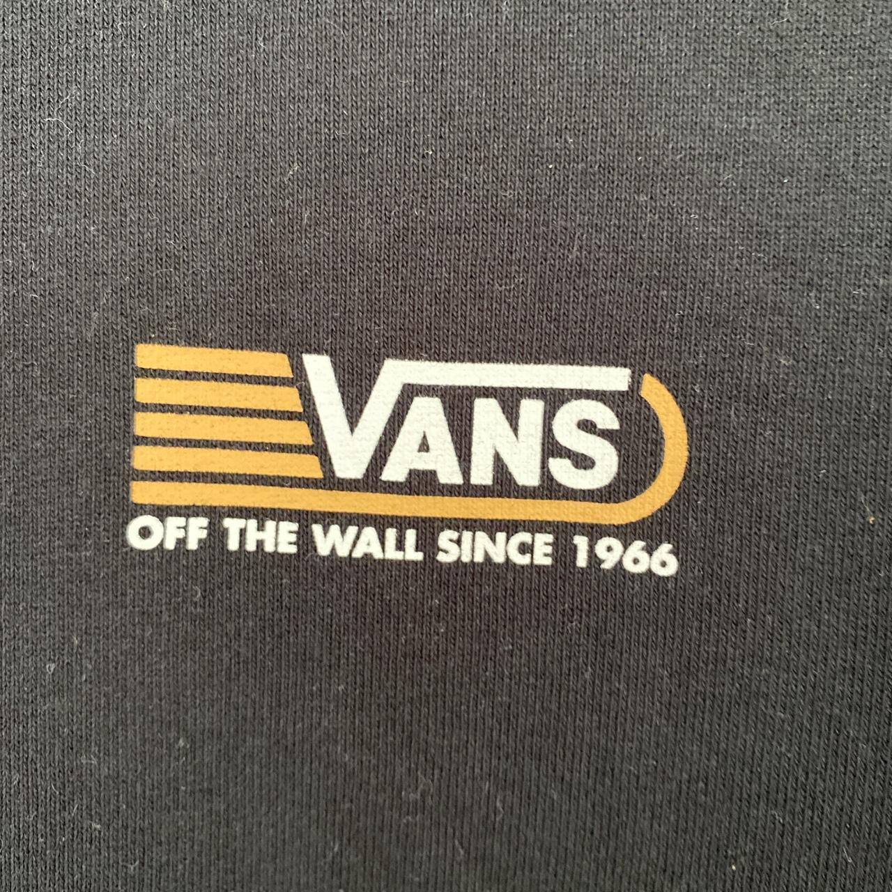 Vans black graphic print logo sweatshirt with arm... - Depop