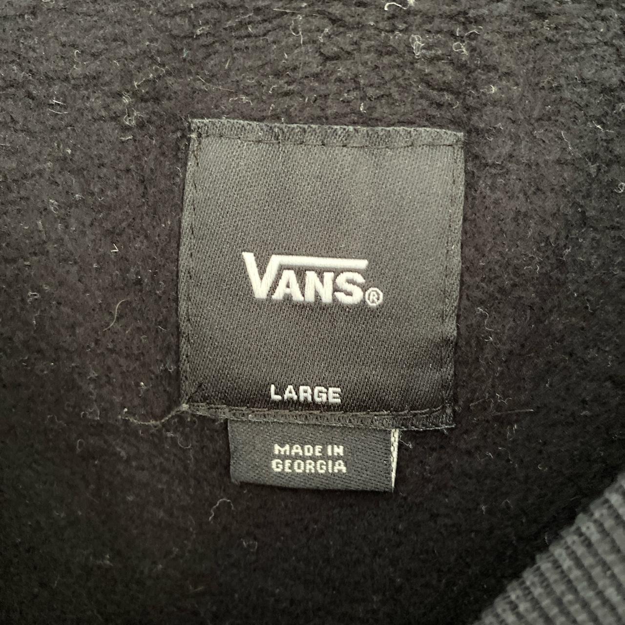 Vans black graphic print logo sweatshirt with arm... - Depop