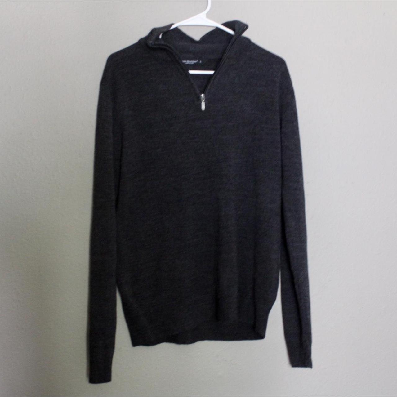 Cedar Wood State Charcoal Gray 1/4 Zip Sweater... Depop